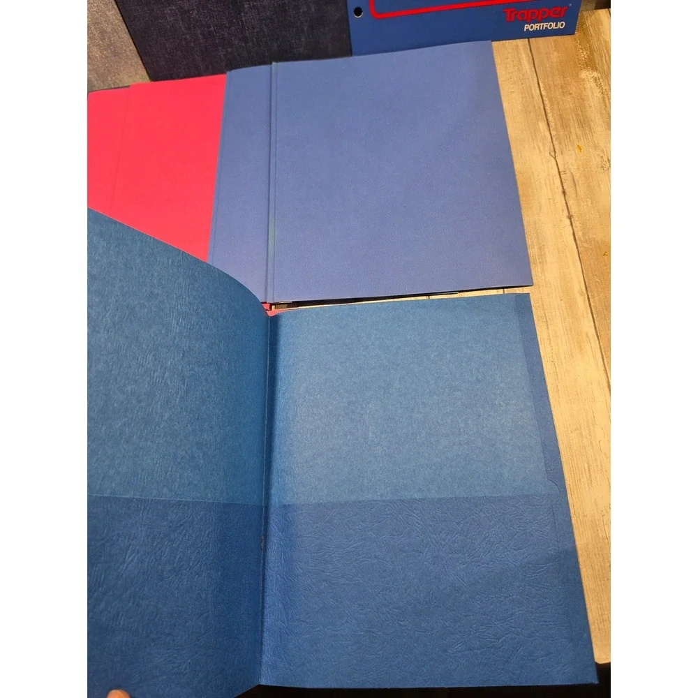 Vintage 90s Mead Trapper Keeper Portfolios & American Blues Denim Folders Lot
